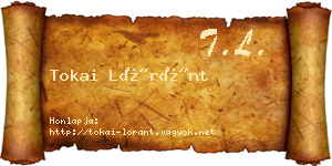 Tokai Lóránt névjegykártya